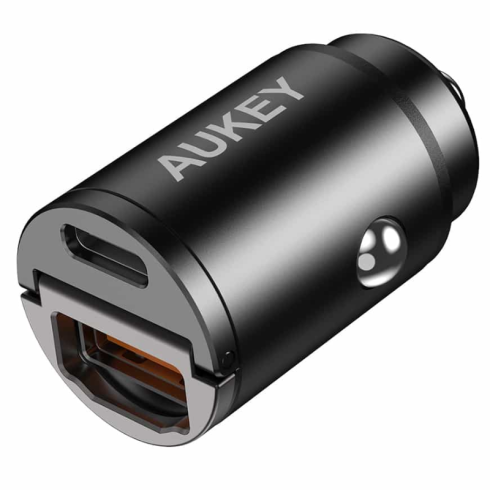 Автомобильное зарядное устройство Enduro Nano CA 30Вт CC-A3 2 порта USB серый фото 1