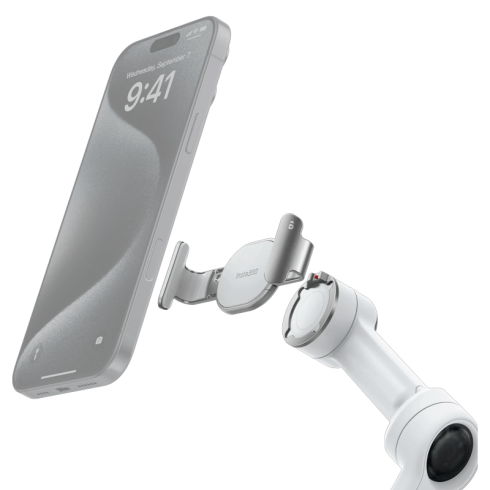 Магнитный зажим Insta360 Flow 2 Pro Stone Gray фото 1