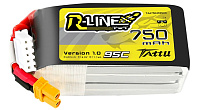 Аккумулятор Speedy Bee Tattu R-Line 750mAh 14.8V 95C 4S1P Lipo Battery Pack With XT30 Plug