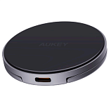 Беспроводное зарядное устройство с подставкой Aukey MagFusion Aura Pro LC-MC10A 15Вт Qi2 USB-C серый