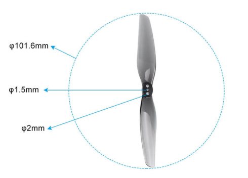 2-лопастные пропеллеры BetaFPV HQ 4025 фото 3