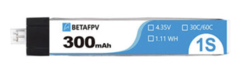 Аккумулятор BetaFPV 300mAh 1S 30C (PH2.0) фото 1