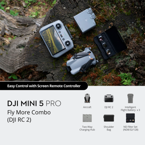 Квадрокоптер DJI Mini 5 Pro Fly More Combo (DJI RC 2) фото 6