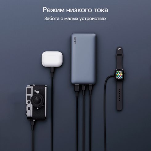 Внешний аккумулятор Aukey PB-Y43P Laptop Sprint X 130Вт 20000мАч Grey фото 3
