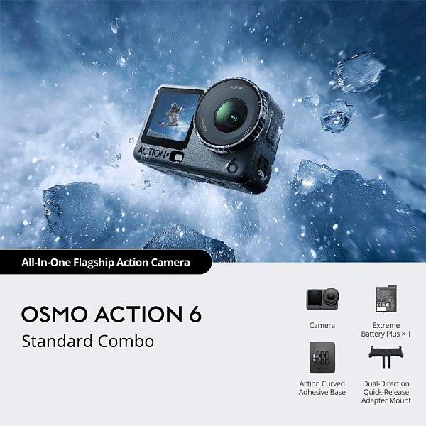 Экшн-камера DJI Osmo Action 6 Standard Combo