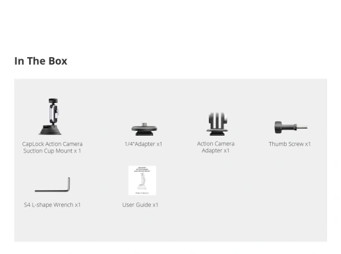 Крепление-присоска PGYTECH CapLock Action Camera фото 2
