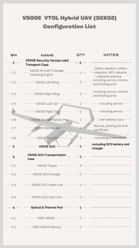 VTOL дрон SMD V500E/2.5h фото 4