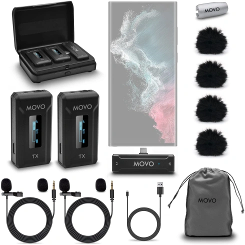 Беспроводной микрофон MOVO WMX-2-C-DUO фото 1