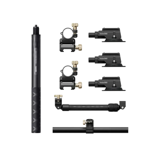 Крепление Insta360 Triple Suction Cup Car + Монопод Invisible Selfie Stick фото 1