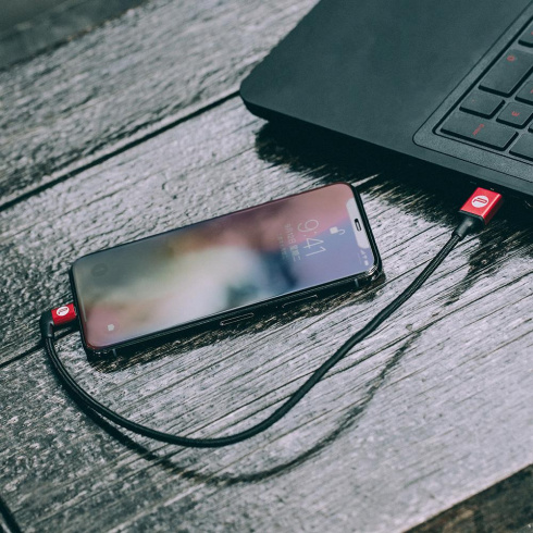 Кабель PGYTECH USB A - Lightning (35 см) фото 3