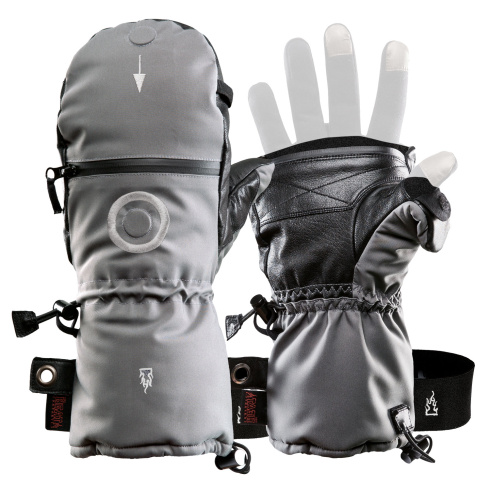 Перчатки The Heat Company Shell grey фото 1