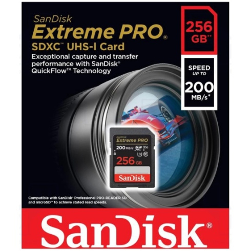Карта памяти SanDisk Extreme Pro SDXC 256 GB фото 2