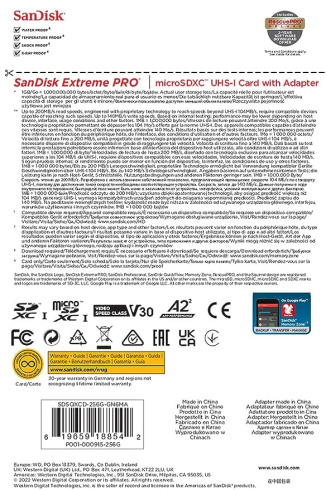 Карта памяти SanDisk Extreme PRO microSDXC 256GB фото 4