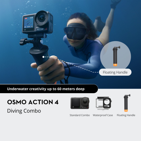 Экшн-камера DJI Osmo Action 4 Diving Combo фото 6