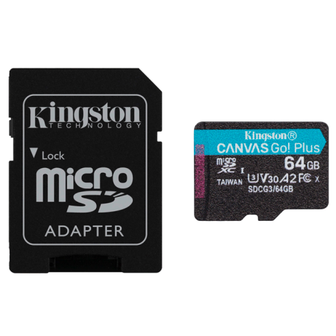 Карта памяти Kingston Canvas Go! Plus microSD 64GB фото 2
