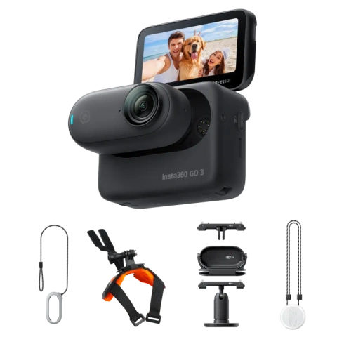 Экшн-камера Insta360 GO 3 Black Motorcycle Kit фото 1