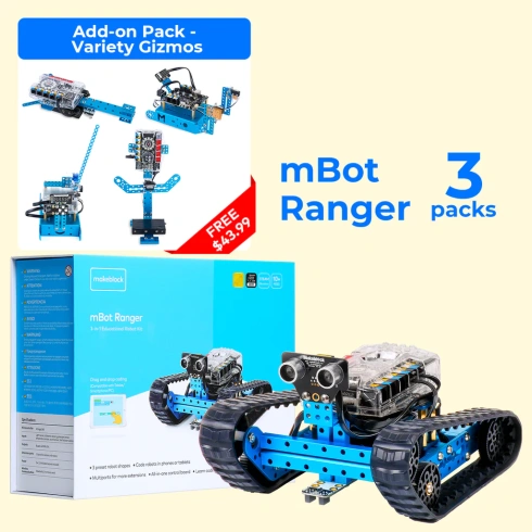 xРобот-конструктор Makeblock mBot Ranger For School фото 9