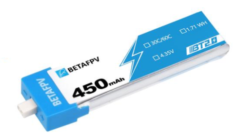 Аккумулятор BetaFPV 450mAh 1S 30C (BT2.0) фото 2