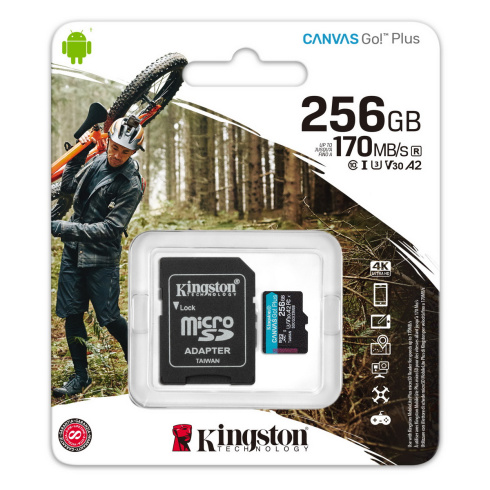 Карта памяти Kingston Canvas Go! Plus microSD 256GB фото 4