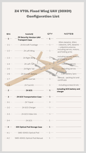 VTOL дрон SMD Z4/2h Endurance фото 5