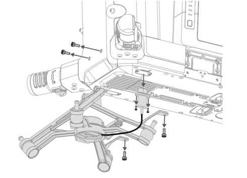 Двойное нижнее крепление нагрузки DJI Matrice 300 фото 3