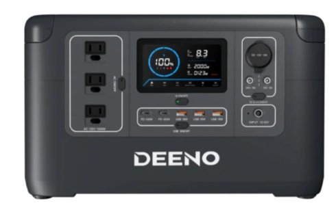 Портативная электростанция с солнечной панелью Deeno Portable Power Station with Solar Panel фото 1