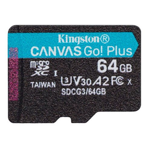 Карта памяти Kingston Canvas Go! Plus microSD 64GB фото 1