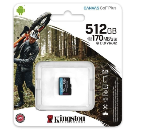 Карта памяти Kingston Canvas Go! Plus microSD 512GB фото 3