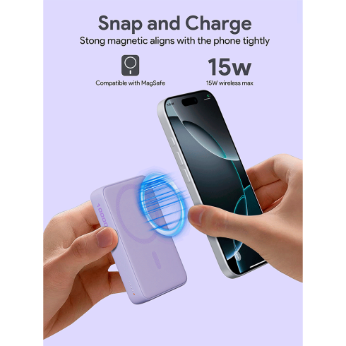 Внешний аккумулятор Aukey PB-MS04 10000 мАч 20 Вт темно-серый фото 5