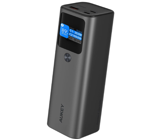 Внешний аккумулятор Aukey Sprint X 27.6K 140Вт PB-Y45 27600 мАч серый фото 4