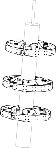 Комплект креплений антенн DJI Aeroscope G-16 фото 1