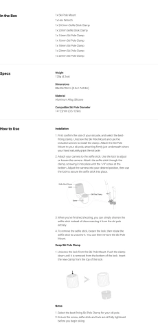 Крепление Insta360 Ski Pole Mount фото 8