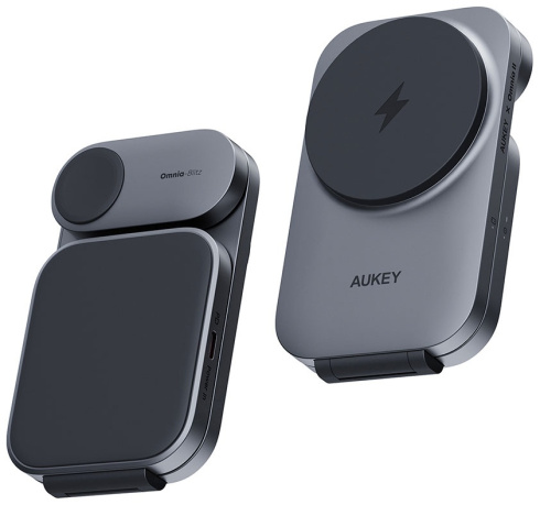 Беспроводное зарядное устройство 3в1 MagFusion Z LC-MC312 USB Type-C серый фото 1