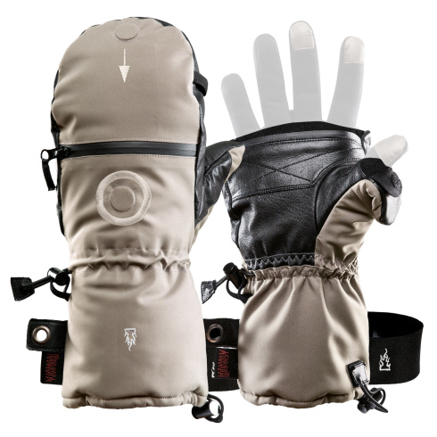 Рукавицы The Heat Company Shell beige фото 1