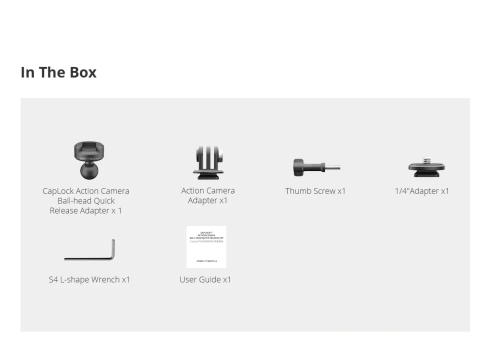 Набор PGYTECH CapLock Action Camera Ball-Head Quick Release фото 2