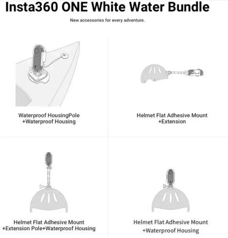 Комплект креплений Insta360 ONE White Water bundle фото 4