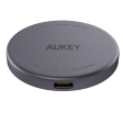Беспроводное зарядное устройство Aukey LC-MC10 MagFusion Aura USB Type-C серый фото 2