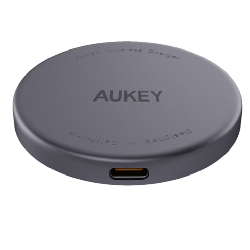 Беспроводное зарядное устройство Aukey LC-MC10 MagFusion Aura USB Type-C серый фото 2