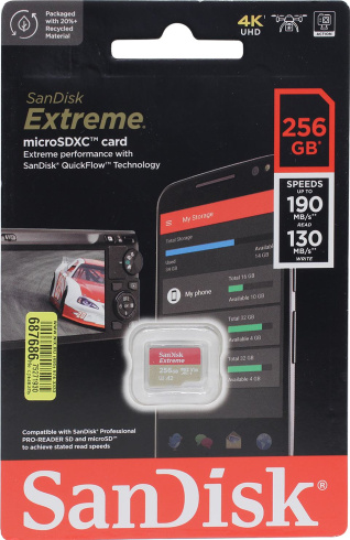 Карта памяти SanDisk Extreme microSD 256 GB фото 2