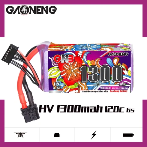 Аккумулятор GaoNeng 1300mah 6S1P 22.8V HV 120C фото 5