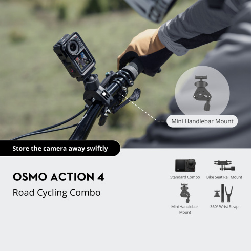 Экшн-камера DJI Osmo Action 4 Road Cycling Combo фото 5