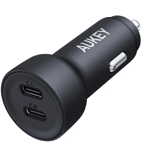 Автомобильное зарядное устройство Enduro Dual 65Вт CC-Y23 2 порта USB серый фото 1