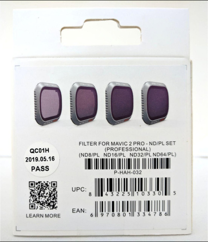 Набор фильтров PGYTECH ND-PL (Professional) для DJI Mavic 2 Pro фото 3