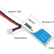 LiPo-аккумулятор BetaFPV 300mAh 2S 45C 2шт фото 4