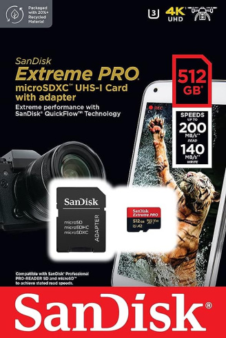 Карта памяти SanDisk Extreme PRO microSDXC 512GB фото 5