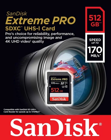 Карта памяти SanDisk Extreme Pro SDXC 512 GB фото 2